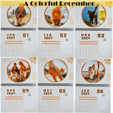 Daiiibabyyy 2024 Funny Cats Buttholes Balls Calendar Hilarious Hangable Funny Cats 12 Month Calendar For Plan Notes 21x29cm