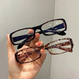 DAIIIBABYYY  -  Japanese Small Square Frame Glasses Women Retro Harajuku Eyeglasses Clear Reading Spectacle Blue Light Blocking Eyewears