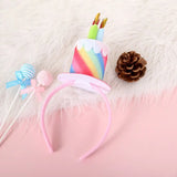 DAIIIBABYYY  -  Happy Birthday Hairband Funny Hair Accessories Candle Women Hair Hoop Cake Colorful Headband Party Props