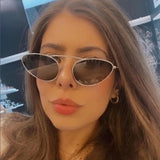 DAIIIBABYYY  -  Vintage Cat Eye Sunglasses for Women Small Frame Retro Sunglasses UV400 Protection Eyewear Fashion Trendy Streetwear Accessories