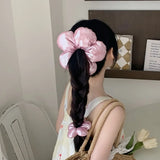 DAIIIBABYYY  -  Creative Exaggerated Oversized Flower Scrunchie Headdress for Women 2024 Trendy Design Korea Hair Band Vacation Hair Accessories