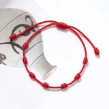 Daiiibabyyy Handmade Red String Turkish Evil Eye Bracelets for Men Women Adjustable Braided Rope Bracelet Lucky Jewelry Gift