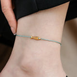 Daiiibabyyy Gold Color Fish Blue Anklet for Women Girl Fashion Lucky Extremely Fine Jewelry Gift Dropshipping