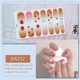 Daiiibabyyy Baking Free Fashion Nail Art Sticker Full Cover Wraps Decorations DIY Manicure Solider Nail Vinyls Adhesive Beauty Pre-designed