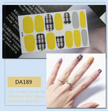 Daiiibabyyy Baking Free Fashion Nail Art Sticker Full Cover Wraps Decorations DIY Manicure Solider Nail Vinyls Adhesive Beauty Pre-designed