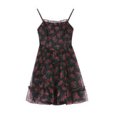 DAIIIBABYYY  -  Summer Black Dress Womens Short Backless Sling Dress Sleeveless Printing Sexy Korean Fashion Suspender  Simple NEW Miniskirt