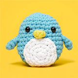 Daiiibabyyy Penguin Dinosaur Diy Animal Beginner Crochet Kit For Adults And Kids With Crochet Hook Accessories And Instructions