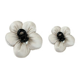 DAIIIBABYYY  -  2pcs Exquisite Sponge Puff Flower Hair Claw Pearl Korean Style Scrunchies Shark Clip Cloth Ponytail Holder Exaggerated Crab Clip