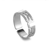 DAIIIBABYYY  -  Jesus Cross Love Stainless Steel Open Ring Women's Faith Christian Guardian Fashion Party Gift Jewelry New 2024