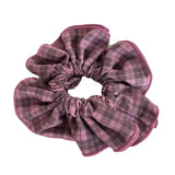 DAIIIBABYYY  -  Ins Hot Sale Fashion Colorful Plaid Cloth Elastic Scrunchie Advanced Fabrics Hair Rope Hair Accessories