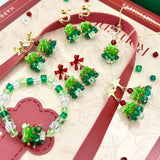 DAIIIBABYYY  -  2024 New Hot Sales Green Crystal Christmas Tree Earrings For Women&Girls Luxury Exquistie Charm Earrings Christmas Holiday Gift