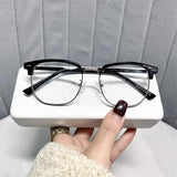 Daiiibabyyy   -  Women Fashion Anti Blue Light Transparent Computer Glasses Frame Men Square Eyewear Blocking Glasses Optical Spectacle Eyeglass