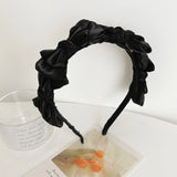 DAIIIBABYYYY  -  1PC Satin Mesh Bow Headband For Woman Girls Bright Silk Hairband Hair Hoop Fashion Hair Accessories Girl