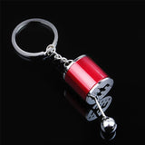 DAIIIBABYYY  -  Hot Sale Racing Steering Wheel Keychain Personality Modified Car Key Chain 6 Speed Gearbox Creative Model Metal Key Chain Gift