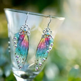 Daiiibabyyy Fashion Multicolor Butterfly Earrings Woman Jewelry Cute Colorful Acrylic Drop Earrings Accessories for Female Girl Jewelry Gift