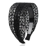 DAIIIBABYYYY  -  Wide Women Hairband Solid Lace Turban Solid Elastic Hair Bands Hair Accessories Headband for Women Girls Headdress