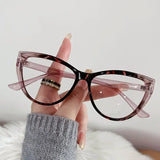 DAIIIBABYYY  -  Fashion Cat Eye Frames Transparent Computer Glasses Women Anti Blue Light Vision Care Optical Classic Vintage Photochromic Lens