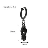 DAIIIBABYYY  -  Fashion Hip Hop Weapon Pendant Earrings Gothic Skull Ear Clip Earrings for Women Men Trendy Ear Accessories Charm Jewelry Gifts