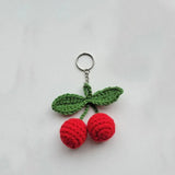 DAIIIBABYYY  -  Crochet Cherry Keychain cute Charm women