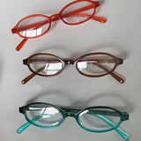 DAIIIBABYYY  -  New Retro Blue Green Oval Small Frame Glasses Frame Women's Anti Blue Light Glasses New Fashion Y2K Style Eyeglasses Frame