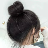 Daiiibabyyy Invisible Creative Silicone Head Top Hair Pad Hair Fake Ponytail Puff Hair Pad Head Top Heightening Accessories Coiffure Tool