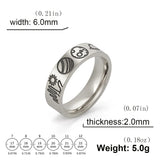 DAIIIBABYYY  -  Stainless Steel Solar System Ring Women Men Planets Sun and Moon Celestial Band Rings Space Lover Jewelry Valentine Gift