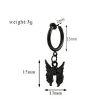 DAIIIBABYYY  -  Fashion Hip Hop Weapon Pendant Earrings Gothic Skull Ear Clip Earrings for Women Men Trendy Ear Accessories Charm Jewelry Gifts