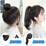 Daiiibabyyy Invisible Creative Silicone Head Top Hair Pad Hair Fake Ponytail Puff Hair Pad Head Top Heightening Accessories Coiffure Tool