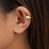 DAIIIBABYYY  -  1Pcs Punk Water Drop Half Empty Clip Earring Gothic C Shape Ear Cuff Stud Thick Earclips For Women Party Jewelry Gifts