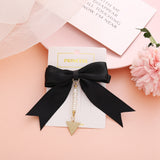 New Elegant Bow Pearls Chain Barrettes Hairpins For Women Rhinestone Spring Hair Clips Ribbon Headband Ponytail Hair Accessories daiiibabyyy