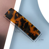 Fashion Geometric Rectangle Hair Clips Leopard Print Floral Barrettes Women Hairpins Bangs Clips Acetate Resin Hair Accessories daiiibabyyy