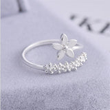 Vintage Daisy Rings For Women Cute Flower Ring Adjustable Open Cuff Wedding Engagement Rings 2021 Trends Female Jewelry Bague daiiibabyyy