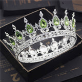 Daiiibabyyy Fashion Bridal Tiaras and Crowns Crystal Royal Queen King Crown Wedding Hair Jewelry Circle Diadem Bride Head Accessories