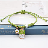 2021 New Cute Cartoon Little Girl Bracelet Accessories Jewelry Unisex Retractable Pendant Flower Pineapple Bracelet Gift Party daiiibabyyy