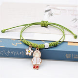 2021 New Cute Cartoon Little Girl Bracelet Accessories Jewelry Unisex Retractable Pendant Flower Pineapple Bracelet Gift Party daiiibabyyy