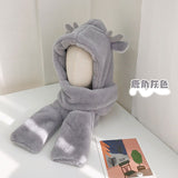 Soft Wool Winter Hat And Scarf Glove Set For Children Hat Skullies Women Cap And Scarves Gloves Set Three Pcs Keep Warm daiiibabyyy