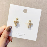 Earrings for Women Pearl Crystal Resin Earrings Jewelry Accessories Wholesale  Stud Earrings Women  Butterfly Jewelry daiiibabyyy