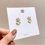 Earrings for Women Pearl Crystal Resin Earrings Jewelry Accessories Wholesale  Stud Earrings Women  Butterfly Jewelry daiiibabyyy