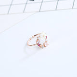 Lady Small Fresh Shell Flower Rose Gold Open Rings Fashion Korean Jewelry For Woman 2020 New Wedding Elegant Unusual Ring daiiibabyyy