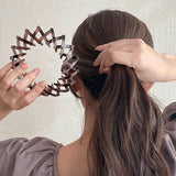 Daiiibabyyy Fashion Women Ponytail Bun Hair Styling Hair Claw Hair Coil Buckle Hair Clip Accessories Female Headwear BH