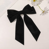 intage Black Big Large Velvet Bow Hair Clip For Women Hair Clips Velvet Hair Clips Bow Duckbill Clips Hair Accessories Ribbon daiiibabyyy