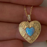 Lost Lady Stella Heart Locket Necklace Women's Alloy Jewellery Wholesale Direct Sales daiiibabyyy