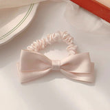 Ribbon Hair Tie Bow Hair Tie Folded Rubber Band Elegant Temperament Hair Accessories Hair Tie INS daiiibabyyy