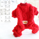 Puppy Dog Clothes Autumn Winter Soft Coral Fleece Cotton Jumpsuits Warm Jacket Coats For Small Medium Dog Costumes Poodle Romper daiiibabyyy