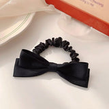 Ribbon Hair Tie Bow Hair Tie Folded Rubber Band Elegant Temperament Hair Accessories Hair Tie INS daiiibabyyy