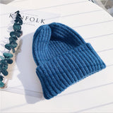 2022  New Winter Hats For Women Men Skullies Beanies Women Fashion Warm Cap Unisex Elasticity Knit Beanie Hats High Quality daiiibabyyy