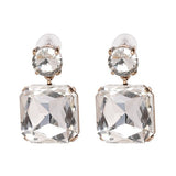 Daiiibabyyy Good Quality Fashion Drop Earrings Geometric Statement Crystal Earrings For Women Wedding Jewelry daiiibabyyy