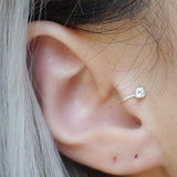 Single Earring Unique New Alloy Branch Tragus Piercing Earring For Women Non Piercing Clip Earring 2021 Also Can Be Nose Ring daiiibabyyy