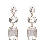 Daiiibabyyy Good Quality Fashion Drop Earrings Geometric Statement Crystal Earrings For Women Wedding Jewelry daiiibabyyy