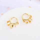 New Fashion Round Disc Tassel Earrings For Women Golden Pendant Earrings Oorbellen Charming Ear Jewelry daiiibabyyy